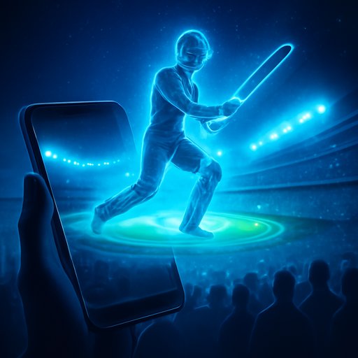 cxcricket মোবাইল স্ক্রিনে পরিষ্কার টাইপোগ্রাফি